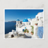 Postcard - Santorin in the Mediterranean