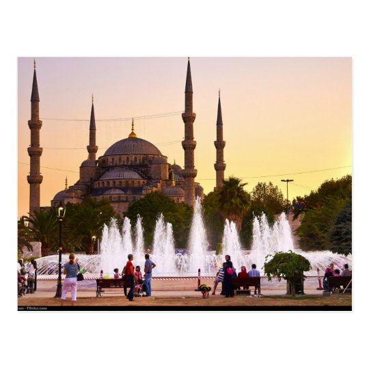 Carte Postale Postcard The Blue mosque, Turkey, Istanbul