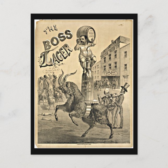 Carte Postale Postcard-Vintage Boston Artwork-40 (Devant)