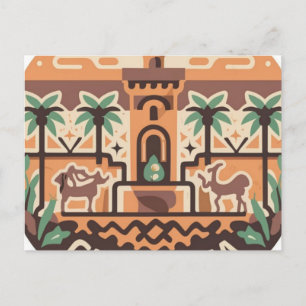 Carte Postale postcard which shows of 'GHARDAIA' in Algerie