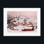 Carte Postale Postcard - Winter Day in the Village<br><div class="desc">Winter Day in the Village,  Oskar Bergman,  1927.</div>