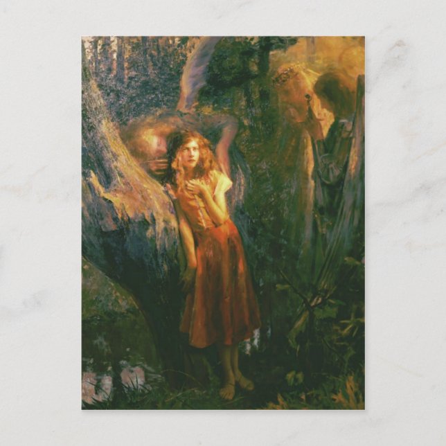Carte Postale Postcard With Gaston Bussiere Painting (Devant)