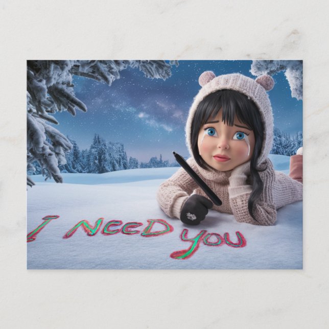 Carte Postale Postcards I Need You 07 (Devant)