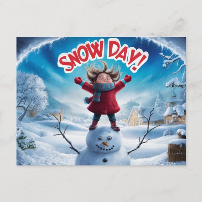 Carte Postale Postcards Snow Day 06 (Devant)