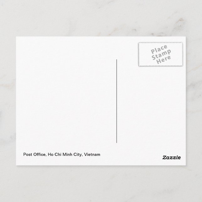 Carte Postale Poste à Ho Chi Minh, Vietnam (Dos)