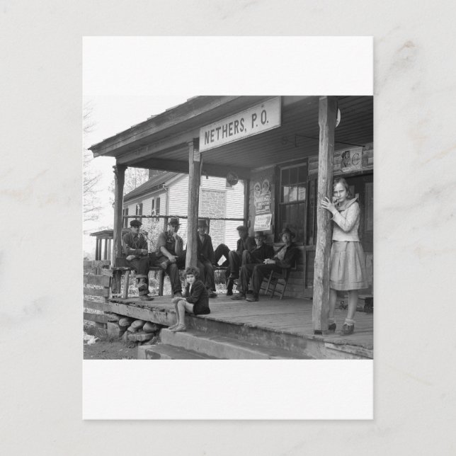 Carte Postale Poste à Nethers, 1935 (Devant)