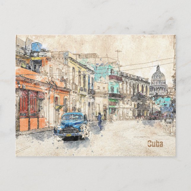 Carte Postale Poste de La Habana, Cuba (Devant)