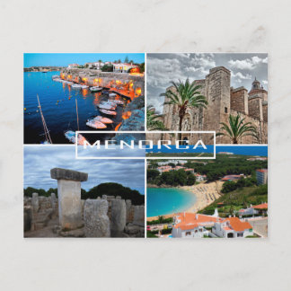 Carte Postale Poste de la isla de Menorca - Minorque