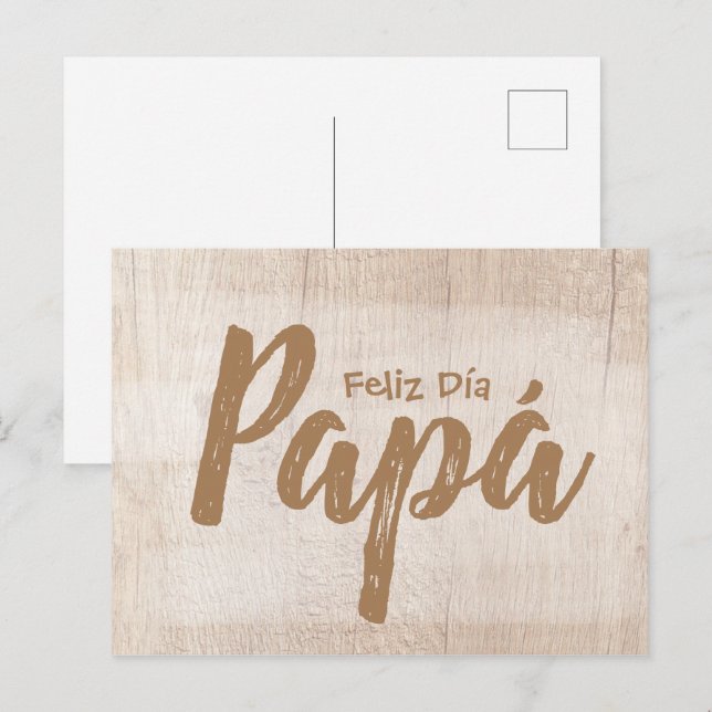 Carte Postale Poste de Tarjeta - Feliz Día Papá 02 (Devant / Derrière)