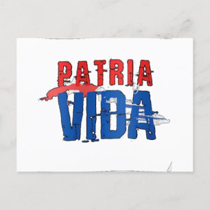 Carte Postale Poste de Tarjeta Patria y vida