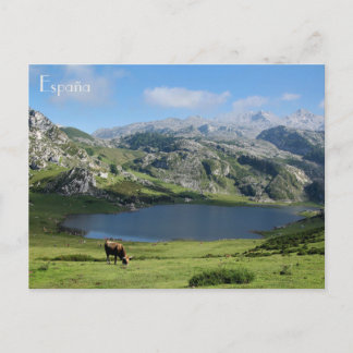 Carte Postale poste Lagos de Covadonga en Asturias, Espagne