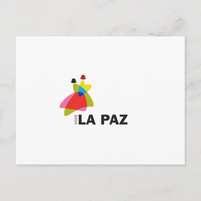 Carte Postale Poste Tarjeta Vive La Paz (Devant)