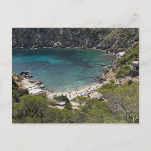 Carte Postale poste vista de una playa en Ibiza