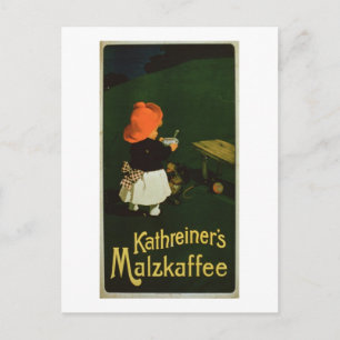 Carte Postale Poster advertising for Kathreiner's Malt Coffee