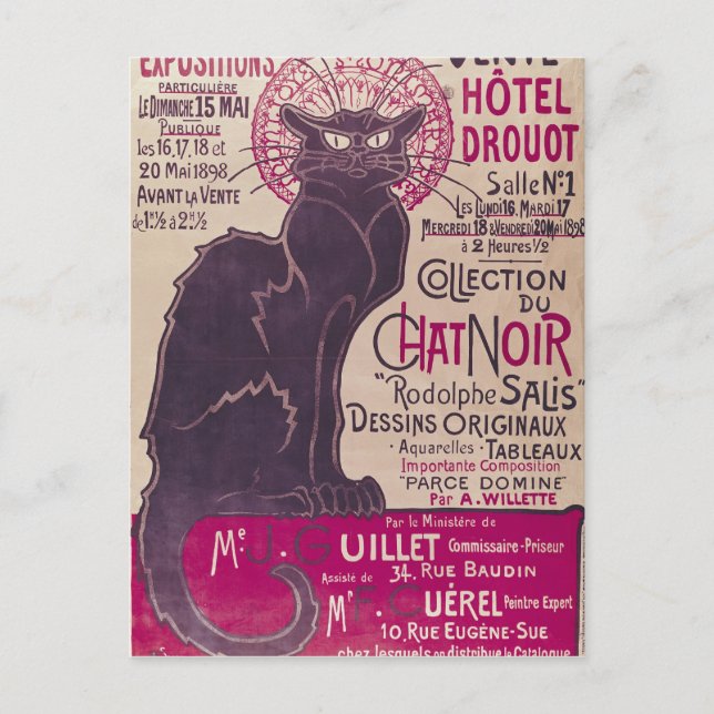 Carte Postale Poster annonçant une exposition (Devant)