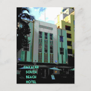 Carte Postale Poster Art déco de Cavalier Miami