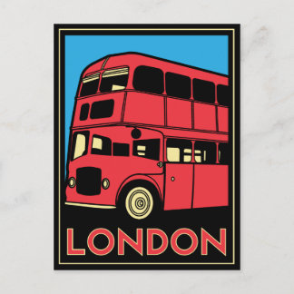 Carte Postale Poster Art déco de Londres