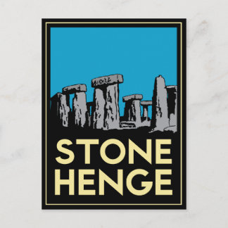 Carte Postale Poster Art Déco Stonehenge