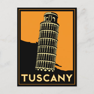 Carte Postale Poster Art Déco Toscane