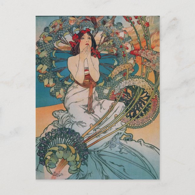 Carte postale Poster Art Nouveau (Devant)