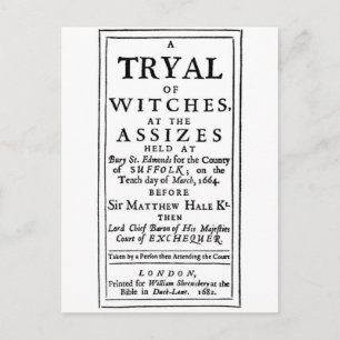 Carte Postale Poster Authentic Witch Trials