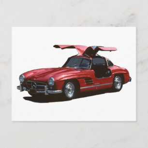 Carte Postale Poster classique Mercedes Benz SLR300 Gullwing