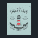 Carte Postale Poster d'accueil du Guide du phare<br><div class="desc">Poster du phare Guide Me Home | © et ® Bigstock® - Tous droits réservés.</div>