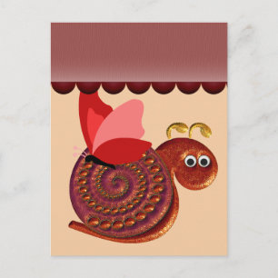 Carte Postale Poster d'art Antique Snail