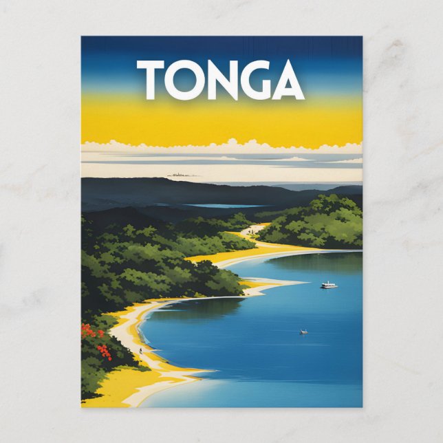 Carte Postale Poster d'art touristique Tonga (Devant)