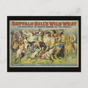Carte Postale Poster de Buffalo Bill's Wild West Cowboys