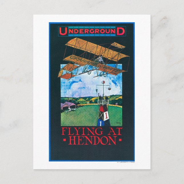 Carte Postale Poster de Grahame-White et de Plane au-dessus de l (Devant)