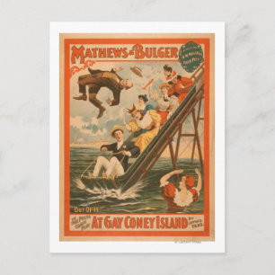 Carte Postale Poster de la comédie musicale "At gay Coney Island