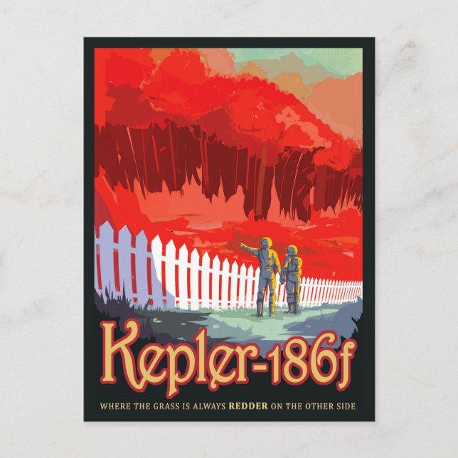 Carte Postale Poster de la NASA Future Travel Sci Fi - Kepler 18 (Devant)