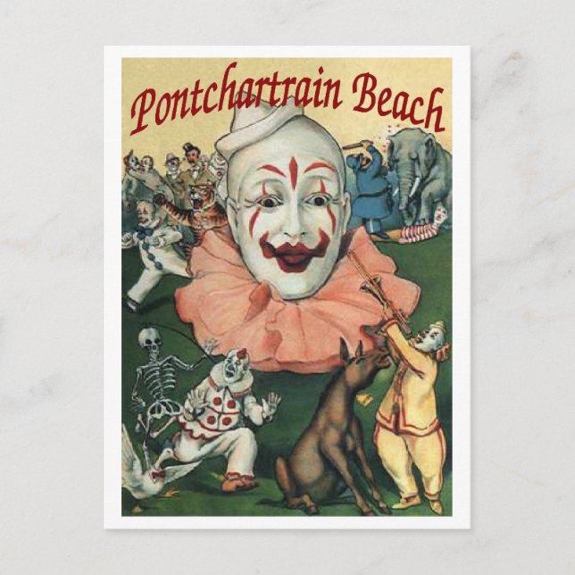 Carte Postale Poster de la plage de Pontchartrain (Devant)