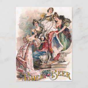 Carte Postale Poster de la publicité vintage de la bière