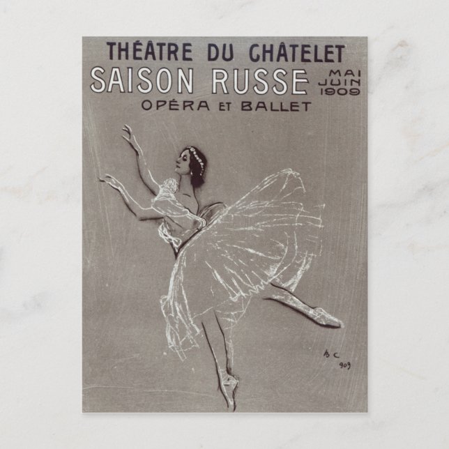 Carte Postale Poster de la 'Saison Russe' (Devant)