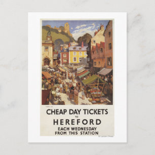 Carte Postale Poster de la scène de marché