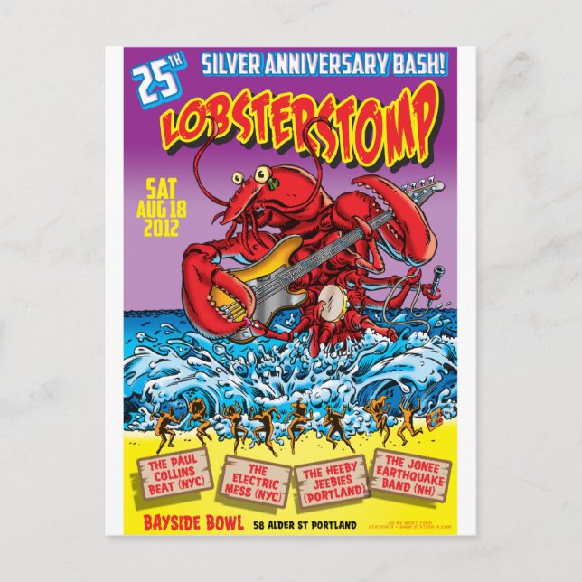 Carte Postale Poster de LOBSTER STOMP Art par Mort Todd (Devant)