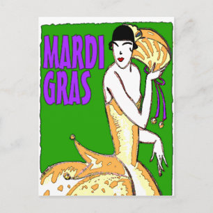 Carte Postale Poster de Mardi Gras