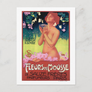Carte Postale Poster de parfum Fleurs de Mousse