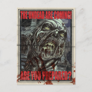 Carte Postale Poster de propagande zombie