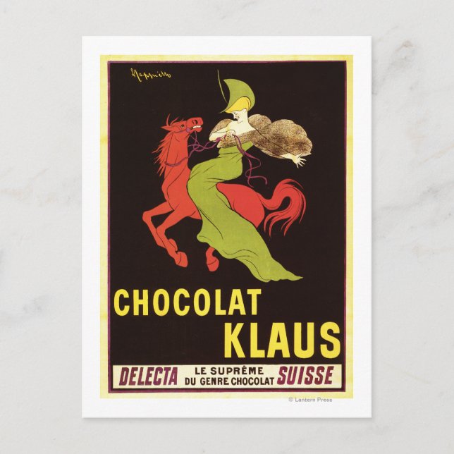 Carte Postale Poster de publicité Chocolat Klaus (Devant)
