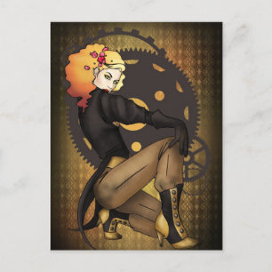 Carte Postale Poster de recrutement de Pirate Steampunk