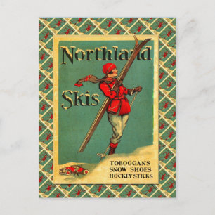 Carte Postale Poster de ski vintage, Northland Skis