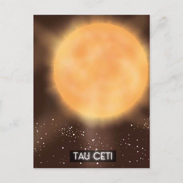 Carte Postale Poster de Tau Ceti Space Art (Devant)