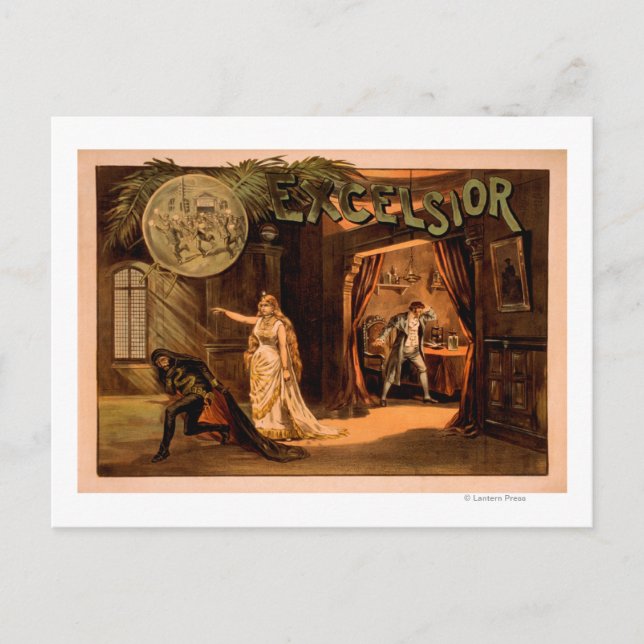 Carte Postale Poster de théâtre Excelsior #1 (Devant)