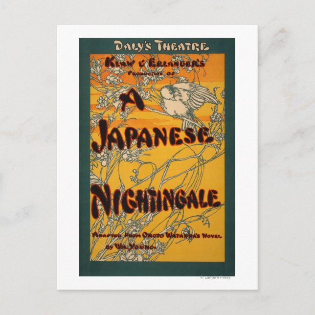 Carte Postale Poster de théâtre japonais Nightingale (Devant)