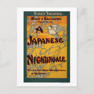 Carte Postale Poster de théâtre japonais Nightingale