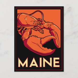 Carte Postale Poster de voyage Art déco du Maine