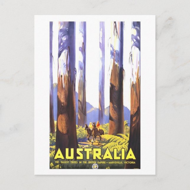 Carte Postale Poster de voyage Australie vintage (Devant)
